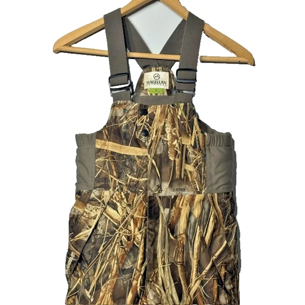 Magellan Youth Small Realtree Max-5 Camo Hunting Bibs Insulated Waterproof